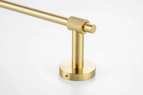 Vista 8 de Toallero individual – Serie Avant, colgador de toallas de baño de acero inoxidable, resistente, barra individual montada en la pared con diseño