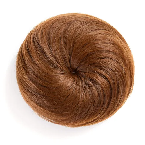 Vista 21 de Onedor Extensión de Cabello Fibra Sintética Chignon Donut Moño Peluca (10)