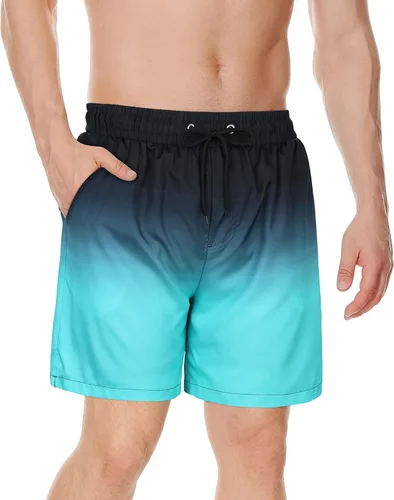 Vista 3 de American Trends Traje de baño para hombre, de secado rápido, con forro de compresión