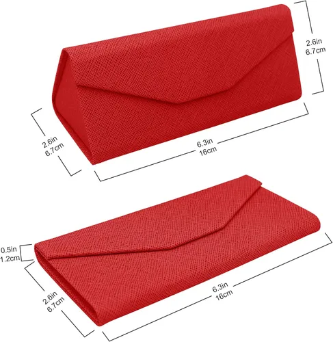 Vista 84 de Real Sic Funda para lentes de sol para hombres y mujeres, soporte magnético plegable para lentes de sol, inspirado en el color sólido