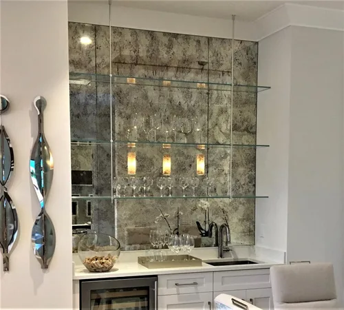Vista 2 de Espejo antiguo, azulejos de espejo para tu nuevo proyecto casero de bricolaje