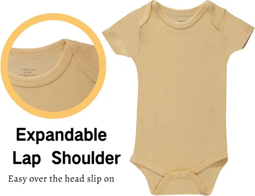 Vista 2 de GUISBY Body de bambú de manga corta para bebés de 0 a 24 meses