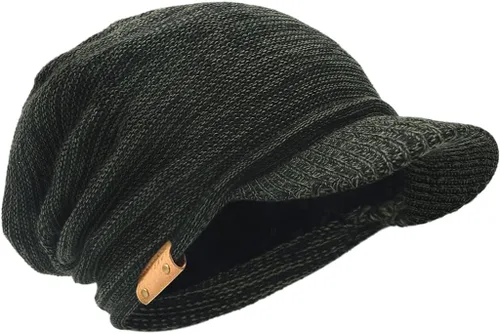 Vista 10 de Gorro de punto vintage para hombre con visera B319