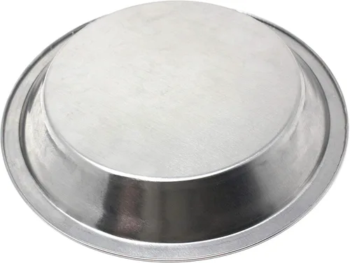 Vista 3 de Plato de aluminio de metal de 8 pulgadas - Juego de 10