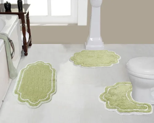 Vista 16 de Home Weavers - Tapete de baño 100% algodón copetudo, supersuave y absorbente, lavable a máquina y apto para secadora lino