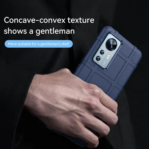 Vista 5 de Funda delgada para Xiaomi 12 Pro, resistente funda protectora con grado militar a prueba de golpes, probada contra caídas y cubierta protectora
