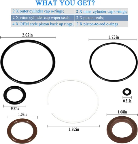 Vista 5 de Yoursme para Volvo Penta Trim Cylinder Ram Kit de reconstrucción SX DPS -M 3857471 3857470 FSM007