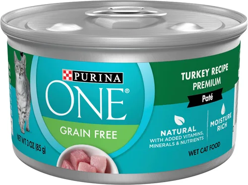 Vista 18 de Purina ONE Natural, alimento húmedo para gatos sin granos, paté, receta de pollo - (Paquete de 24) latas de 3 onzas con apertura fácil