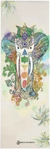 Vista 9 de Shakti Warrior Tapete de yoga TPE - Diseñado por artistas, esterillas premium ecológicas, antideslizantes, no tóxicas, ideales para yoga regular
