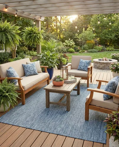 Vista 109 de Rugs.com Outdoor Solid Collection - Alfombra de pelo plano beige de 2 x 3 pulgadas, perfecta para entradas, cocinas, rincones de desayuno, piezas