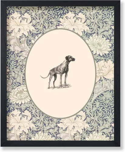 Vista 64 de Poster Master Póster Vintage de Cocker Spaniel Inglés - Impronta Retro de Perro - Arte Floral - Arte de Cachorros - Arte para Amantes de Animales