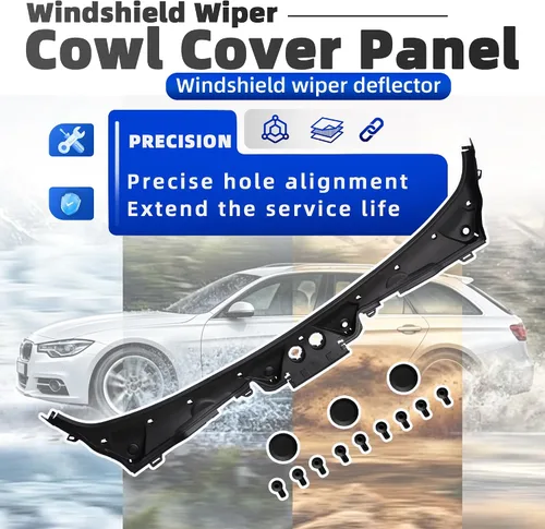 Vista 2 de Panel de cubierta del limpiaparabrisas delantero 517172581777 compatible con BMW 328i 2012-2016, 328i xDrive 2013-2016, 335i 2012-2015, M3 2015-2018