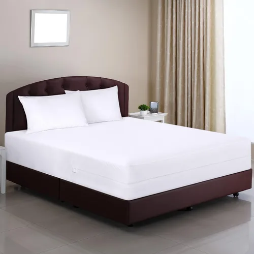 Vista 2 de Utopia Bedding Funda de colchón impermeable de alta calidad, protector de colchón individual con cremallera, 6 pulgadas de profundidad, a prueba