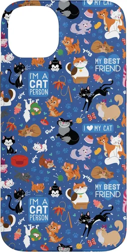 Vista 15 de Disney Carcasa para iPhone 17, diseño de gatos I Love My Cat