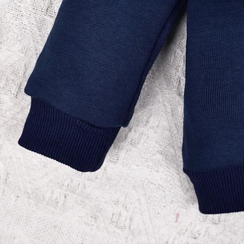 Vista 6 de Ropa de bebé niño pequeño sudadera patchwork otoño invierno camisa de manga larga pantalones conjuntos de ropa 3-24 meses