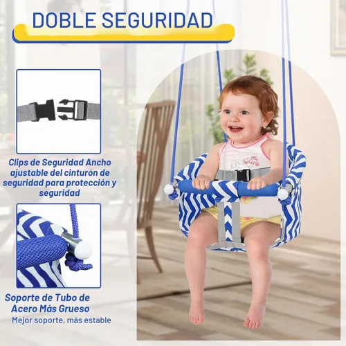 Vista 2 de Asiento de columpio para niños pequeños, cómodo columpio para bebé