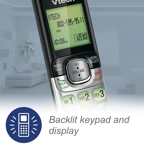 Vista 6 de Teléfono inalámbrico VTech DECT 6.0, Plateado