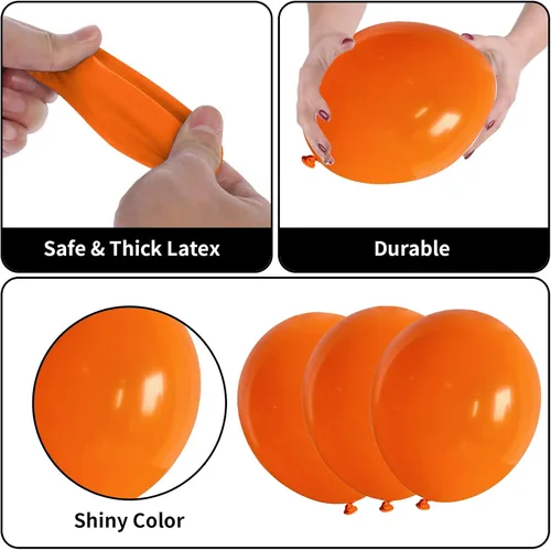 Vista 3 de Arco de globos de pata de perro, 105 piezas de guirnalda de globos con estampado de patas azules y naranjas, globos de papel de aluminio de hueso