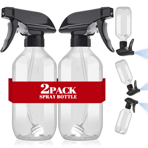 Vista 14 de AMORIX Botellas de Spray Plásticas 360° Botella de Agua para Limpieza 10 oz/300 ml Botella de Spray Invertida Pequeña Botella de Chorro con Boquilla