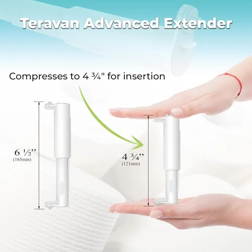 Vista 4 de Teravan Extensor avanzado para papel higiénico extra grande, convierte el soporte para adaptarse a rollos dobles y rollos triples, pestañas