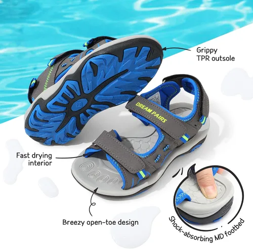 Vista 3 de DREAM PAIRS Sandalias deportivas de verano para niños y niñas (niños pequeñosniñosgrandes)