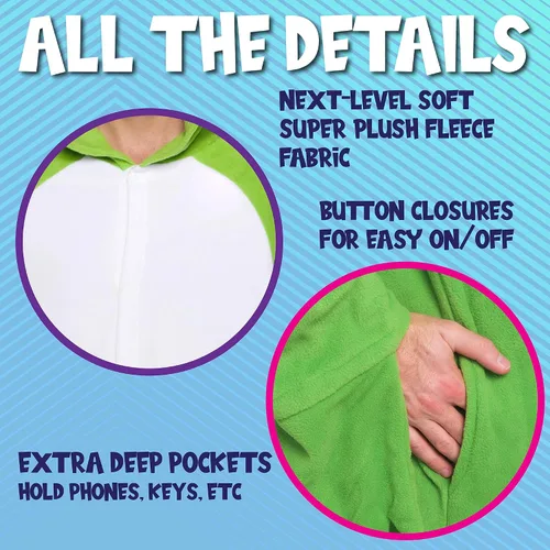 Vista 78 de Funziez! - Disfraz de Halloween para adultos, disfraz de animales y criaturas marinas, mameluco afelpado para cosplay, para mujeres y hombres