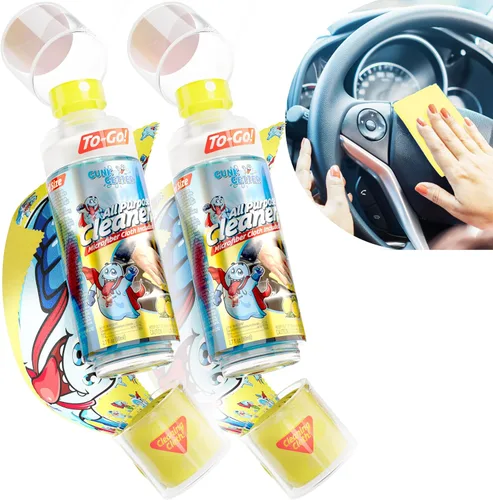 Vista 16 de Botella de spray de viaje con tapa de microfibra - Limpiador multiusos - Fresco (paquete de 2)