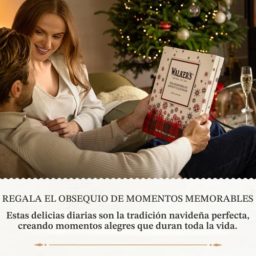 Vista 5 de Calendario de Adviento 2025 de Walker’s con galletas Shortbread de Escocia - 24 unidades (10.4 oz) - Caja de galletas de edición limitada