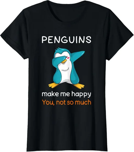 Vista 40 de Camiseta de pingüino con cita de pingüino sarcástico para amantes de los pingüinos, Negro