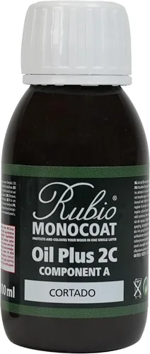 Vista 86 de Rubio Monocoat Muestra de Tinte y Acabado para Madera - Niebla 5% Aceite Plus Parte A Aceite de linaza para madera de secado rápido y ecológico