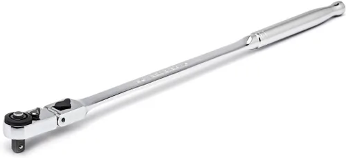 Vista 4 de GEARWRENCH - Trinquete de liberación rápida con cabeza flexible delgada de 72 dientes de 1/4 pulgada (0.6 cm), 12" - 81030