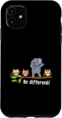 Vista 5 de Funda para iPhone 15 Be Different Elephant Men Women Be You Autism Elephant Case