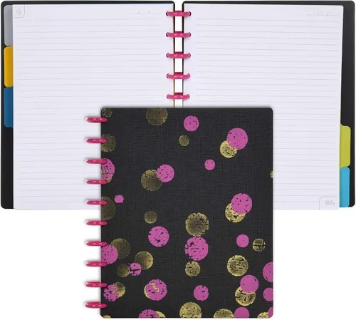 Vista 57 de Talia - Cuadernos de notas con tapas, planificador, personalizables, (Rosa de los 90, Junior (5.5 pulgadas x 8.5 pulgadas))