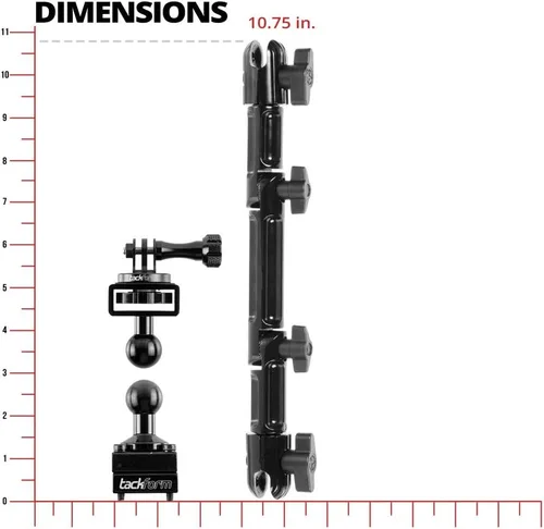Vista 6 de Tackform Soporte para reposacabezas para GoPro y otras cámaras de acción, 10.75 pulgadas