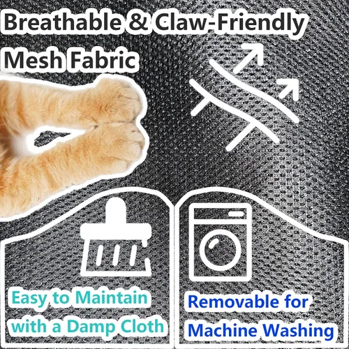 Vista 4 de Camas elevadas para gatos para interiores, material lavable, cómodo diseño elevado para gatos, ideal para uso en interiores para mantener a