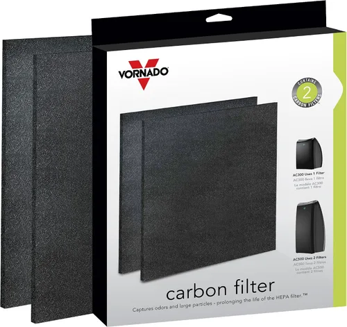Vista 3 de Vornado MD1-0023 Filtros de carbón de repuesto (paquete de 2), color negro