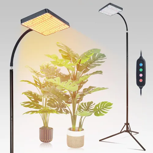 Vista 9 de FECiDA Luces de cultivo de 3 cabezales 2026 con soporte mejorado, luces de crecimiento de gran cobertura para plantas grandes de interior, árbol