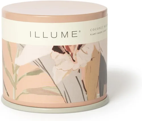 Vista 21 de Illume, Vela Leche de Coco Mango Demi Vanity Tin 3 onzas