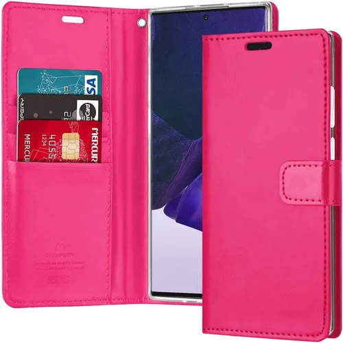 Vista 47 de GOOSPERY Funda Blue Moon para Galaxy S21 de 6.2 pulgadas (2021), soporte de piel sintética premium con soporte para tarjetas (negro)
