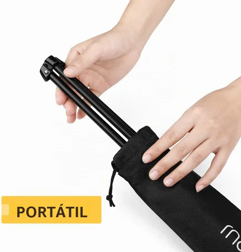 Vista 6 de Magicfly Paquete de 6 caballetes de mesa, caballetes de mesa de acero negro para exhibición, caballete de trípode ajustable y portátil con 6 bolsas