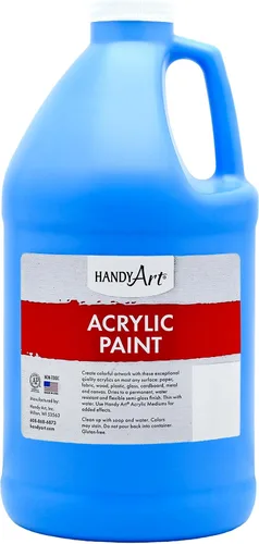 Vista 40 de Handy Art Pintura acrílica, juego de 12 colores, botellas de 16 onzas, acrílico líquido para estudiantes semibrillante, consistencia de flujo