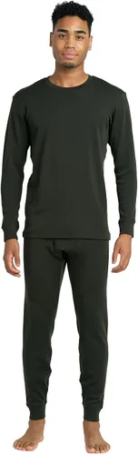 Vista 11 de LAPASA Men's 100% Merino Wool Base Layer Set M31/M126/M141/M144 Soft, itch-free long john thermal set with top & bottom, Lite, Midweight, and .Negro
