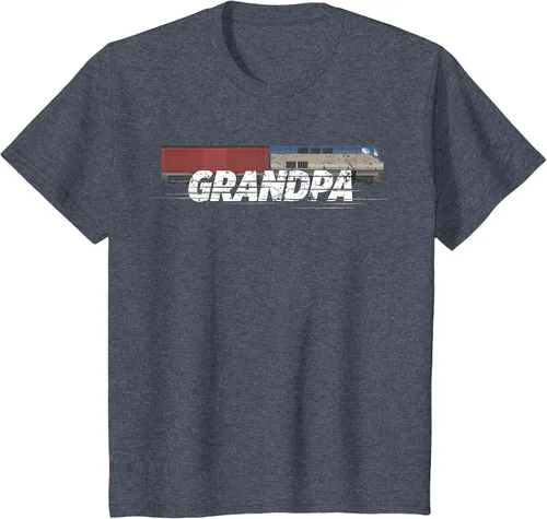 Vista 83 de RC Model Train Shirt Grandpa Train Boxcar HO Scale T-Shirt Negro