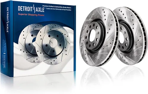 Vista 13 de Detroit Axle - Rotores de freno traseros para Toyota GR Supra BMW 230i 330e 330i 430i 530i 530i 530e 540d 540i xDrive X3 X4 Z4, rotores de freno