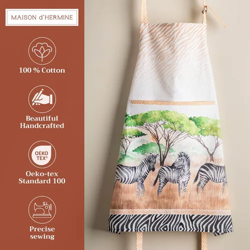 Vista 788 de Maison d' Hermine Delantales para mujer con bolsillo, 100% algodón (27.50 x 31.50 pulgadas)