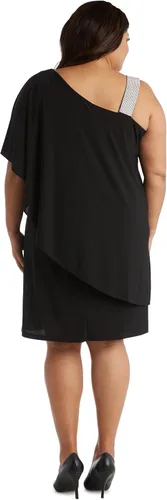 Vista 9 de R&M Richards Vestido asimétrico hasta la rodilla para mujer