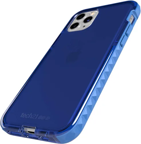 Vista 2 de tech21 Evo Rox - Funda antimicrobiana para Apple iPhone 11 Pro Max con protección contra caídas de 12 pies, color azul maíz
