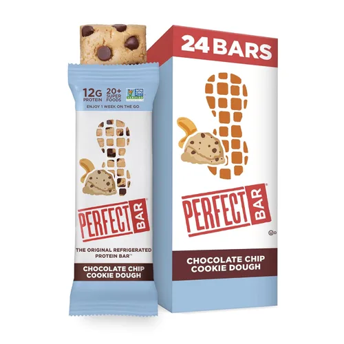 Vista 12 de Perfect Bar - Barra de proteína refrigerada original, mantequilla de maní con chispas de chocolate oscuro, barra de 2.3 onzas, 8