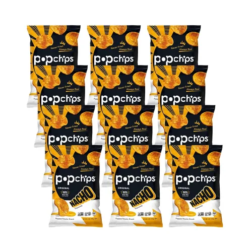 Vista 28 de Popchips Paquete variado de papas fritas, porciones individuales de 0.8 onzas (paquete de 24), 4 sabores: 8 sal marina, 8 barbacoa, 4 crema agria