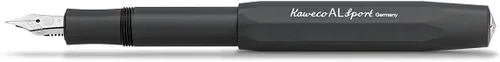 Vista 12 de Kaweco AL SPORT Pluma estilográfica Antracita I Premium Aluminio Depósito Pluma para Cartuchos de Tinta 5.1 in I Nib: B (Ancho)